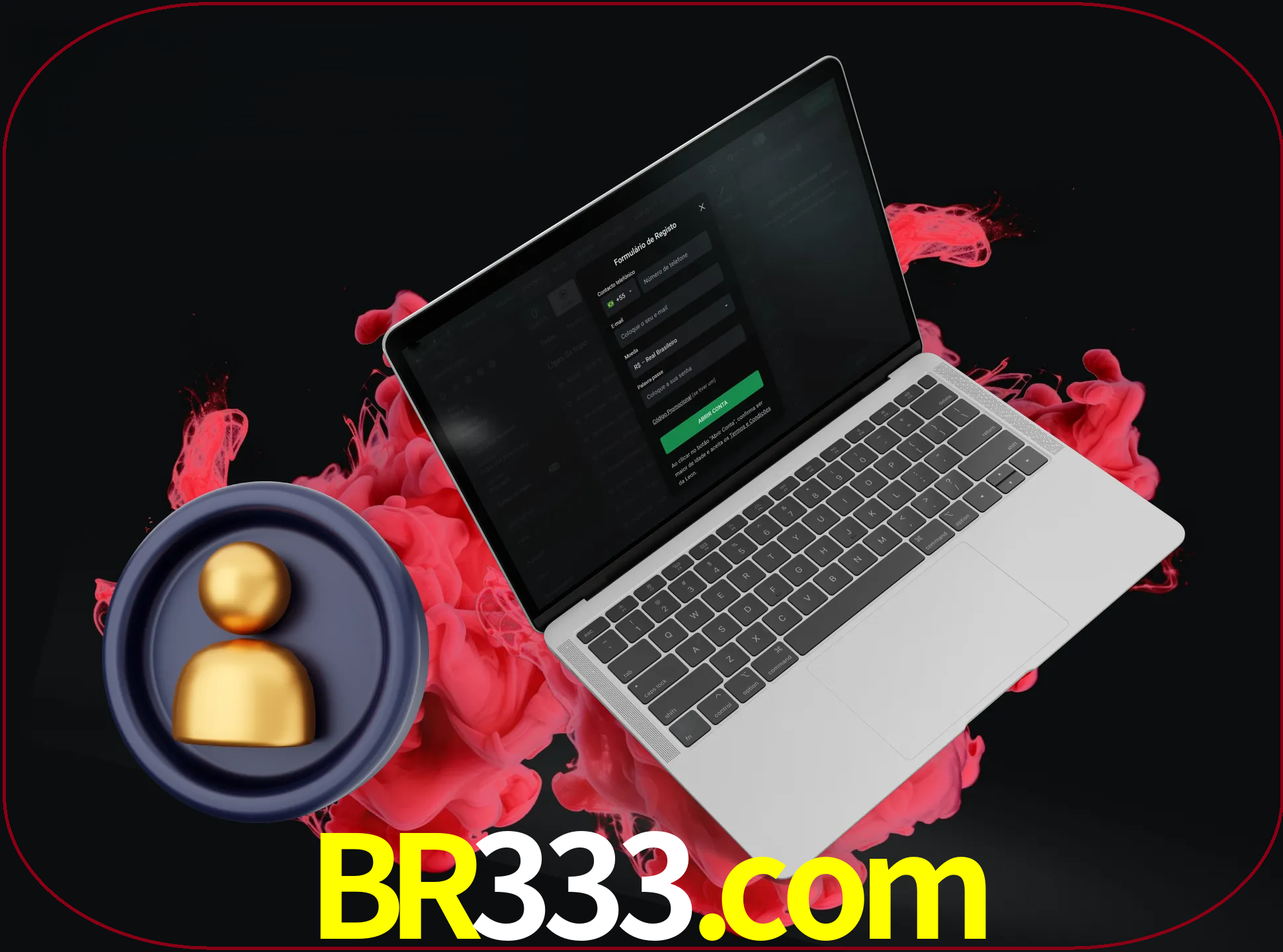 No cabeçalho do site br333, clique no botão que o levará a um formulário especial onde terá de introduzir as suas informações actuais.