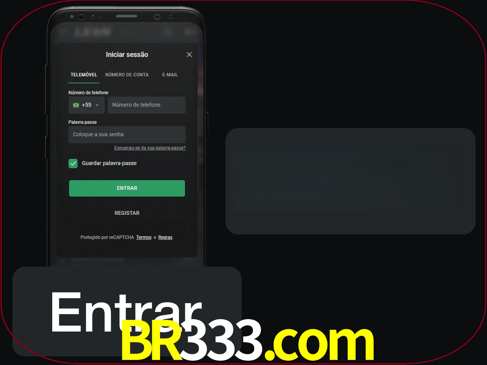 Faça o login para começar a apostar e jogar no cassino.