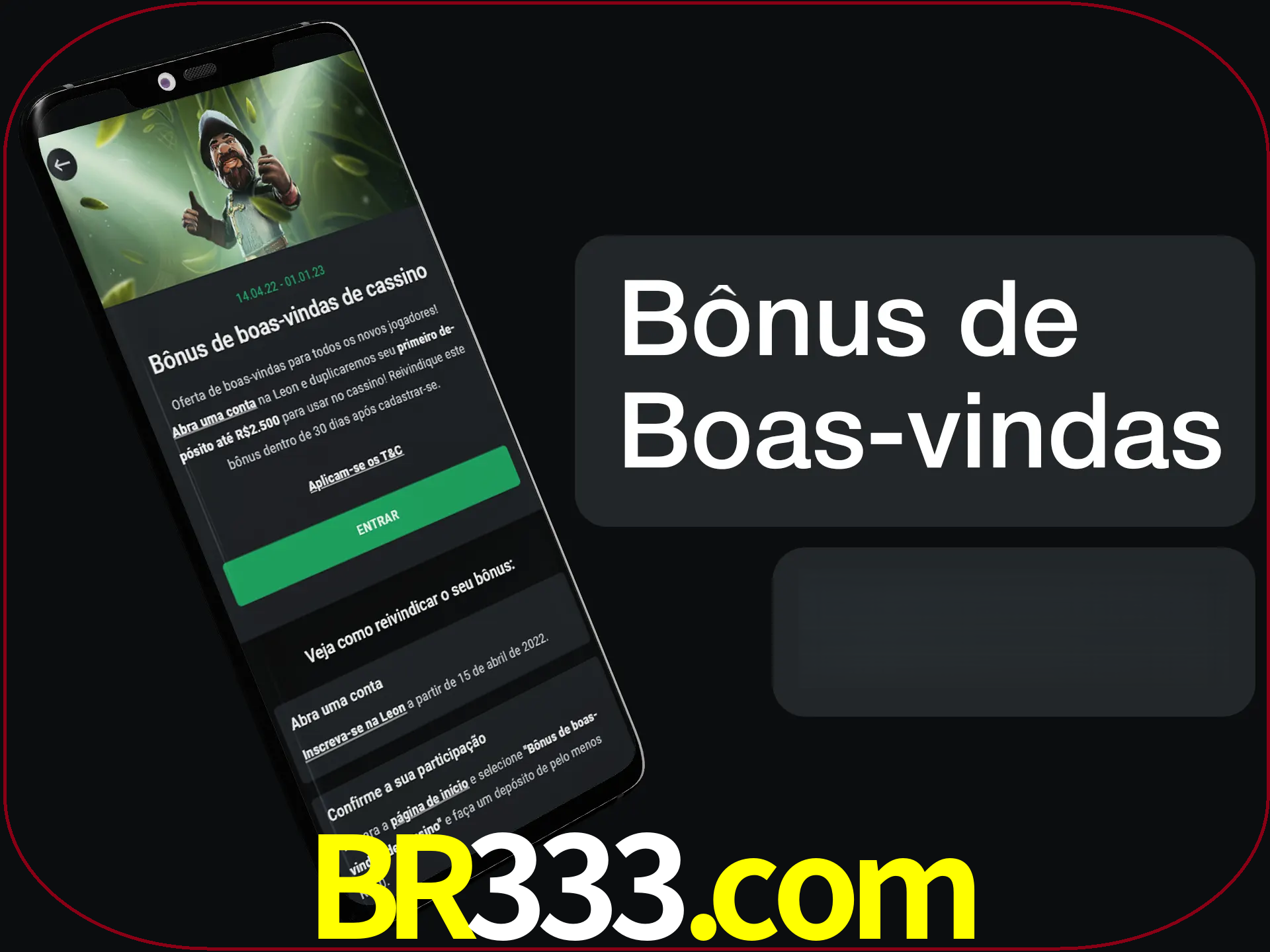 Não se esqueça de usar o bônus de boas-vindas.
